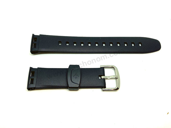 Authentic Casio EDB-120 E-Data Bank  - Black Replacement Rubber 10124354 Watch Band Strap Belt