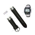 Genuine Casio DB-35HF Data Bank - Authentic Replacement Metal Palet On Black Rubber Watch Band Strap