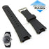 Fits/For Casio EF-305 Edifice - Black Rubber Replacement Watch Strap Band Belt