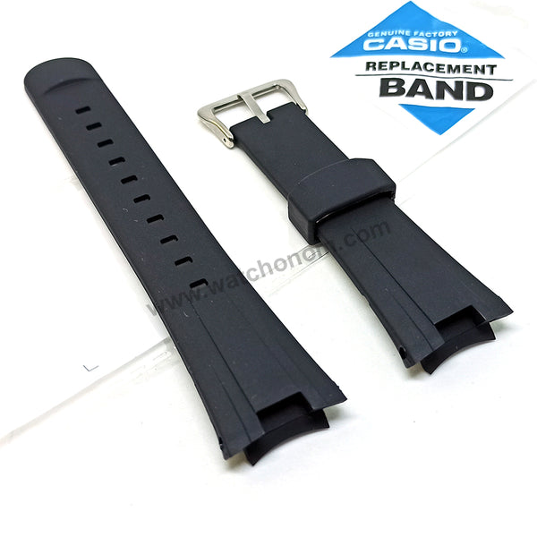Compatible for Casio Edifice EF-305-1AV , EF-305-9AV - Black Rubber Replacement Watch Band / Strap