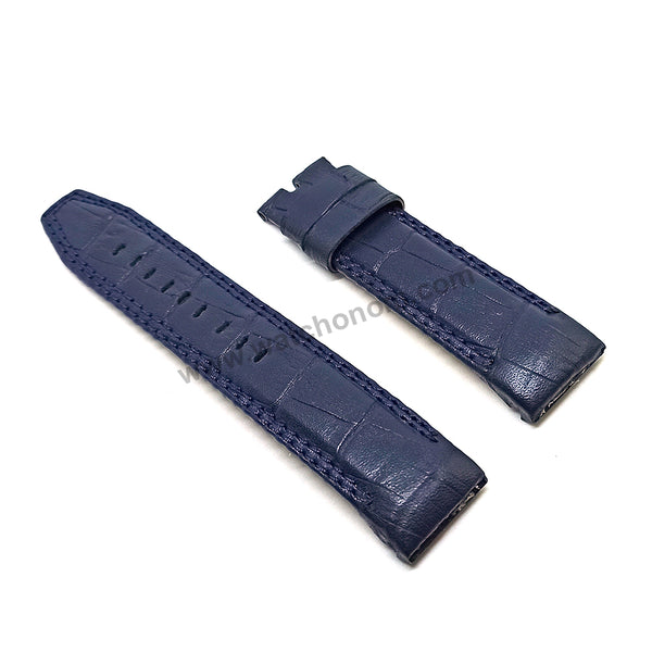 Seiko Velatura 5D88-0AF0 - SRX010P1  Compatible for Handmade 22mm Blue Leather Replacement Watch Band Strap