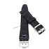 Fits/For Swatch Wrist Watches - 21mm Black Alligator Pattern Padded Genuine Leather Replacement Watch Strap Band
