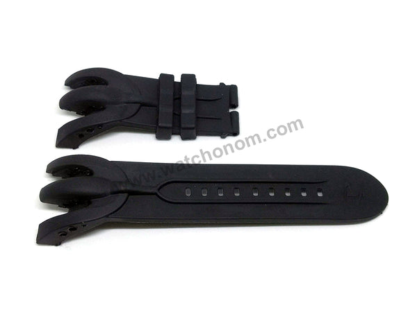 Fits/For Invicta Venom 10825 , 10827 , 10828 , 10830 , 10832 , 10833 , 10834 , 10835 Black Rubber Replacement Watch Band Strap