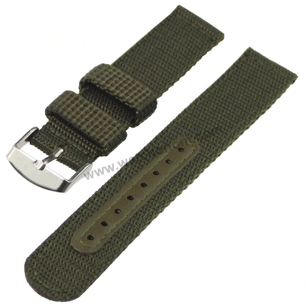 Seiko 5 - 7T94-0BL0 - SNN239P1 - Fits with 22mm Green Nylon Knit Replacement Watch Band Strap