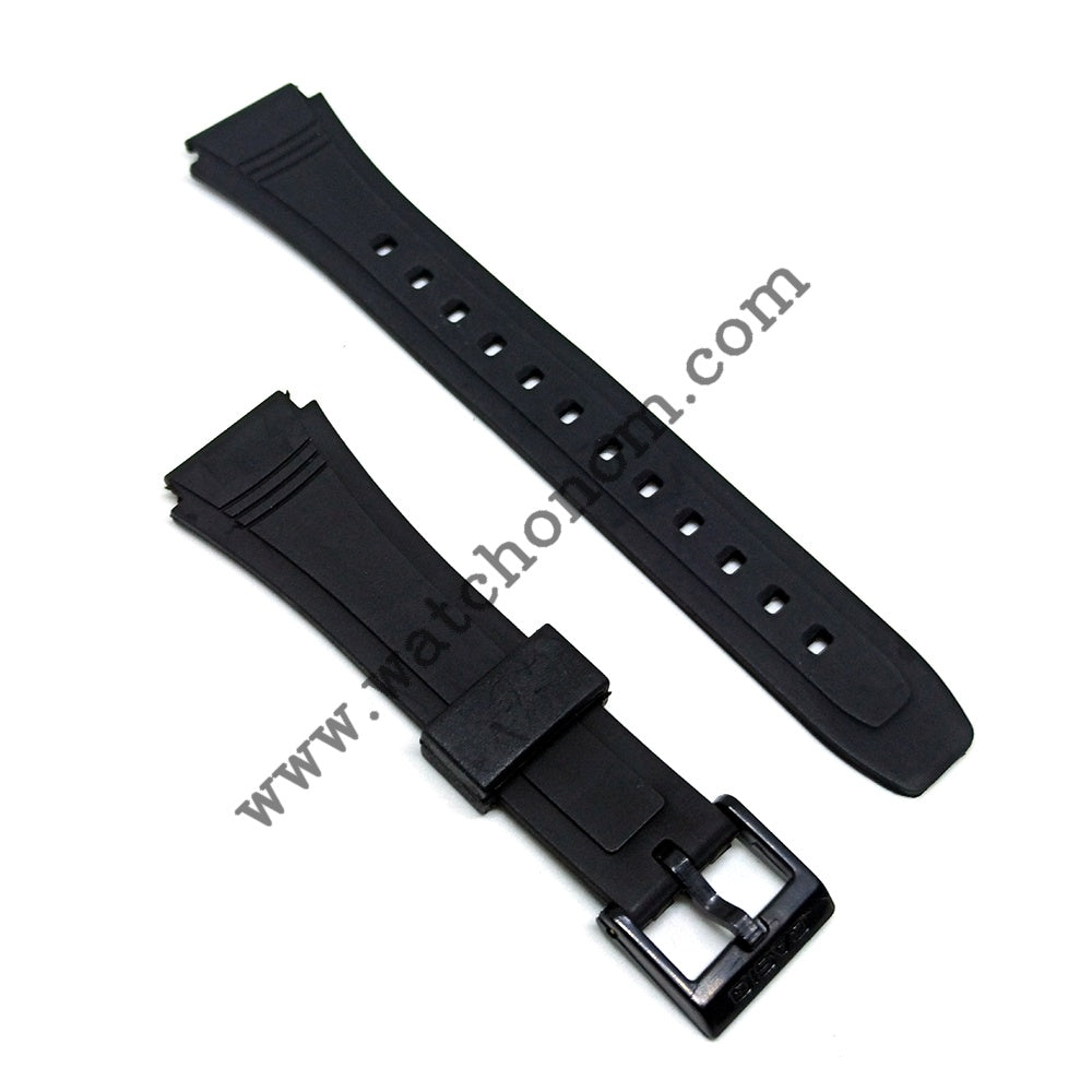Casio 18mm Black Rubber Watch Band Strap DB-36-1AV DB-36-9AV DB36 ...