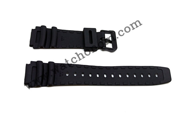 Casio 19mm Black Rubber Watch Band Strap AW-304K AW-42 AW-506 AW-61