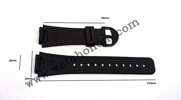 Casio Ana-Digi 19mm Watch Band Strap AQ-47-1E 7E 9E Original