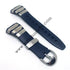 Casio E-Databank EDB-100CJ-2A Watch Band Strap 18mm Blue Rubber NOS Original