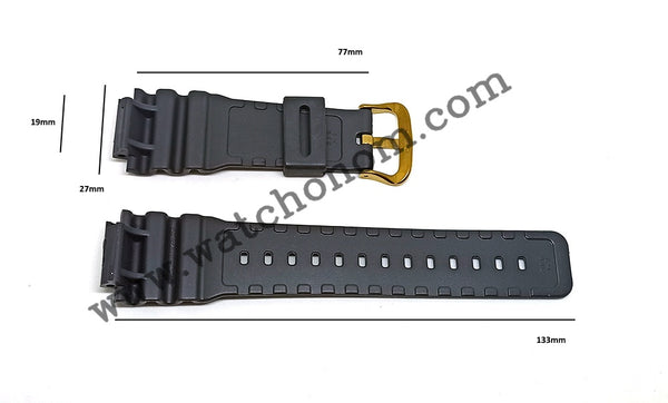 Casio G-Shock Frogman DW-6300 - Watch Band Strap 19mm Black Rubber NOS Original