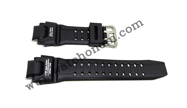 Casio G-Shock GA-1000 G-1400 GW-A1000 GW-A1100 GW-4000 22mm Black Rubber Watch Band Strap
