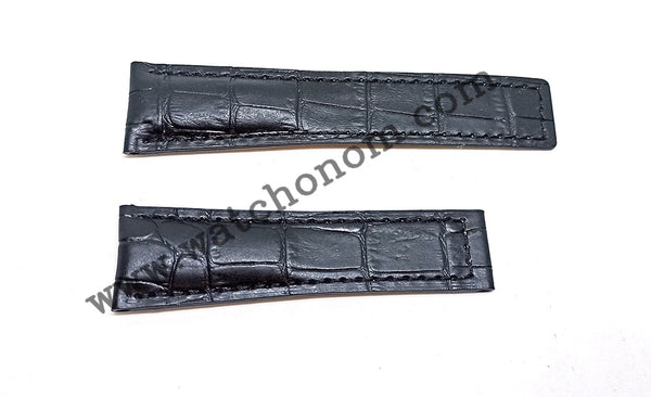 Tag Heuer 24mmx20mm Black Genuine Leather Watch Strap Band Wristwatches