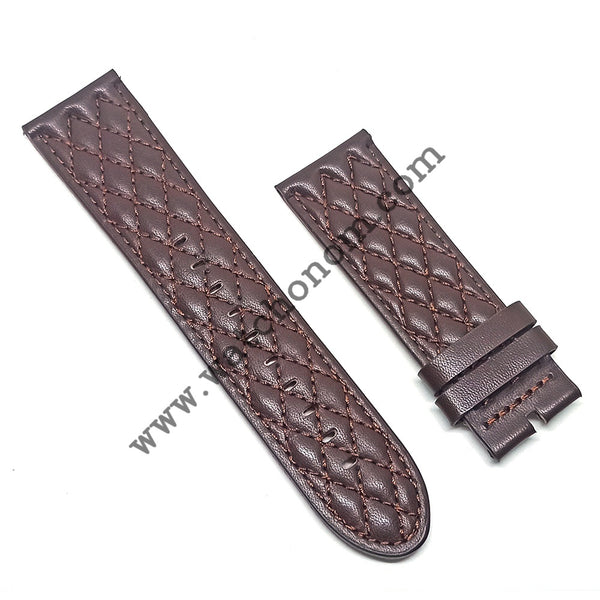 Invicta S1 Rally 5402 17011 27916 26mm Brown Leather Watch Band Strap