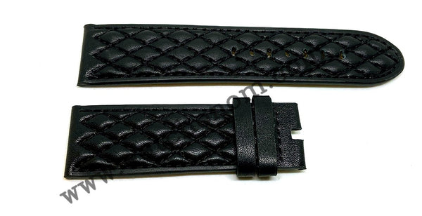 Invicta S1 Rally 5402 17011 27916 26mm Black Leather Watch Band Strap