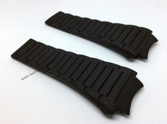 Porsche Design Dashboard P6620 23mm Black Rubber Watch Band Strap