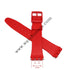 Swatch 17mm Red Rubber Silicone Watch Band Strap with pins