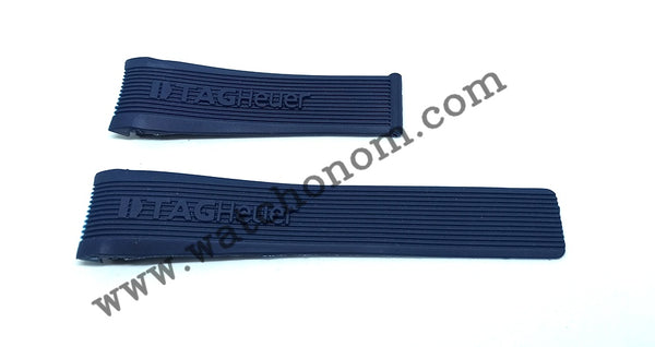 Tag Heuer SLS Mercedes - 24mm Rubber Blue Watch Band Strap