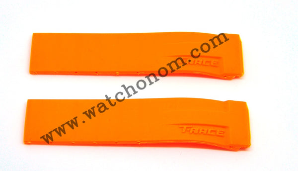 Tissot T-Race 21mm Orange Rubber Watch Strap Band