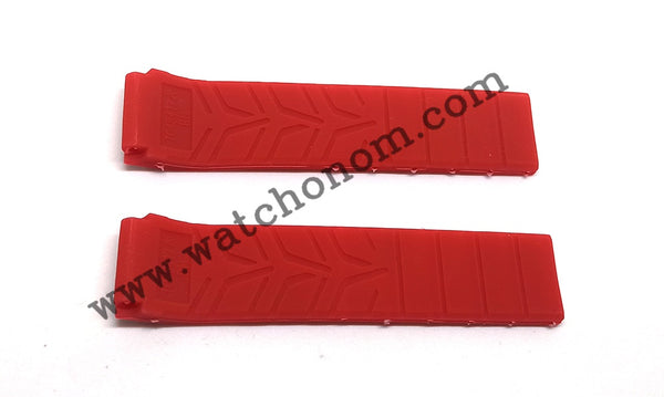 Tissot T-Race 21mm Red White Rubber Watch Strap Band